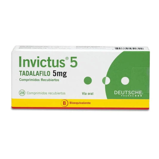 Invictus® Tadalafilo 5 mg 28 Comprimidos (Suscripción Disponible)