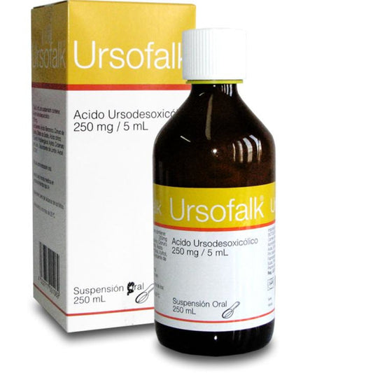 Ursofalk® 250 mg/5 mL x 250 mL. Suspensión Oral Biotoscana
