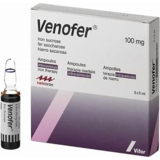 Venofer 100 mg x 5 ampollas Vifor